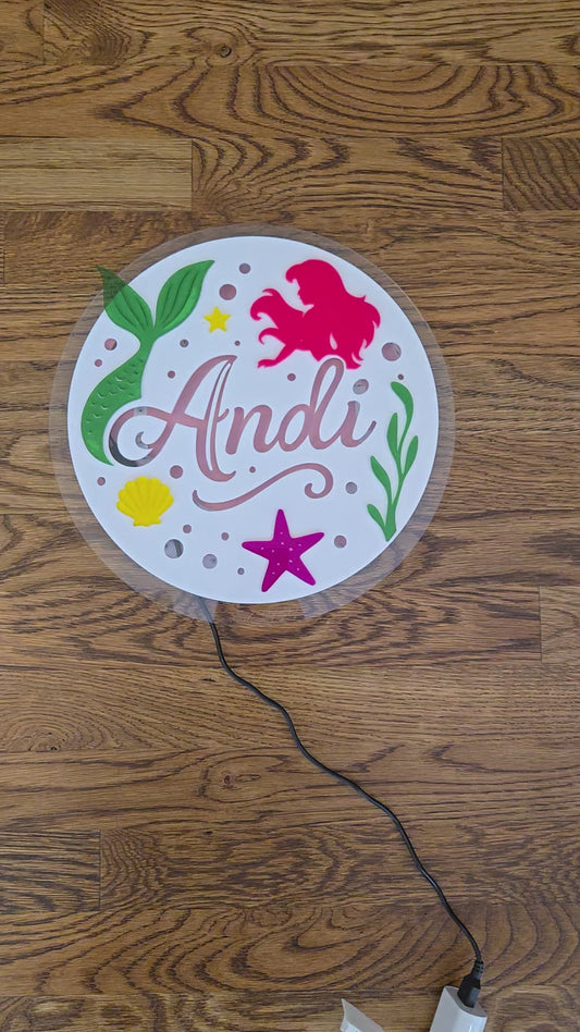 Acrylic LED Personalized Name Sign