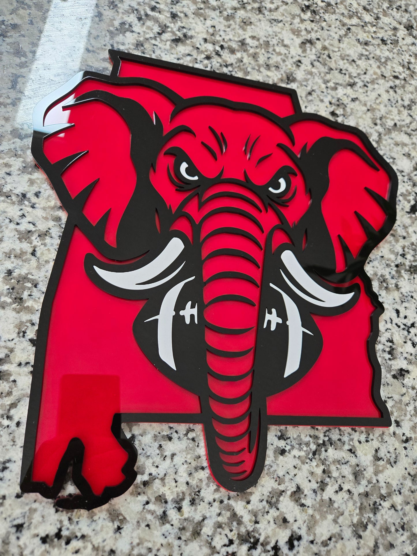 Acrylic Alabama Football Elephant Sign