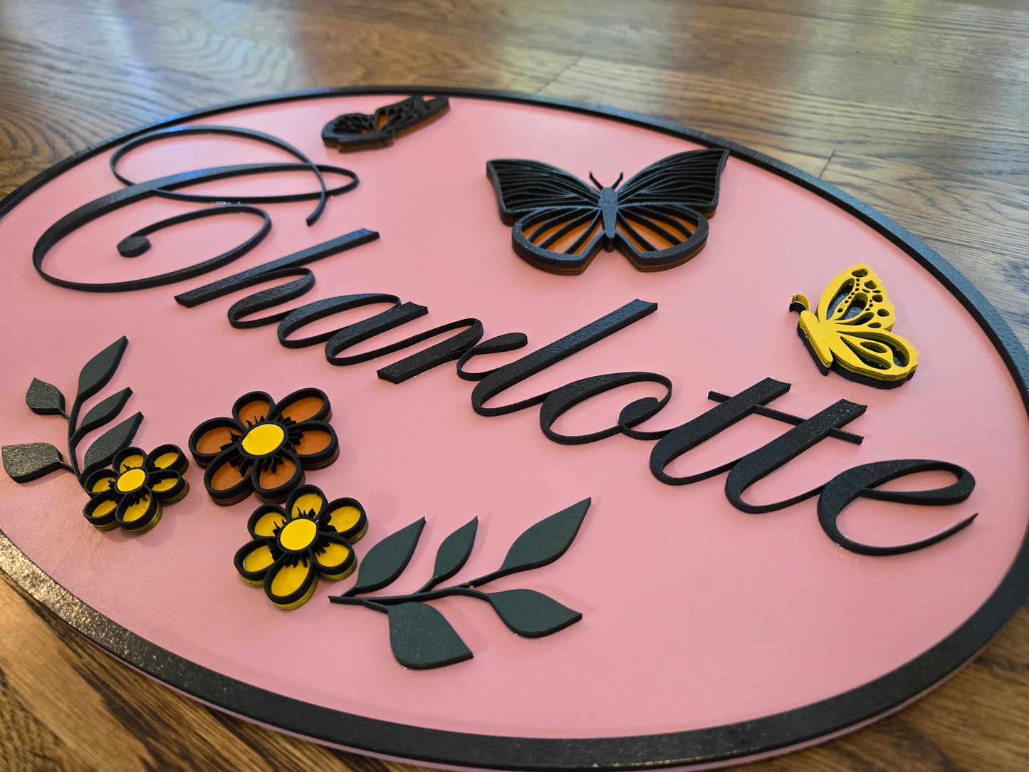 Butterfly Name Sign
