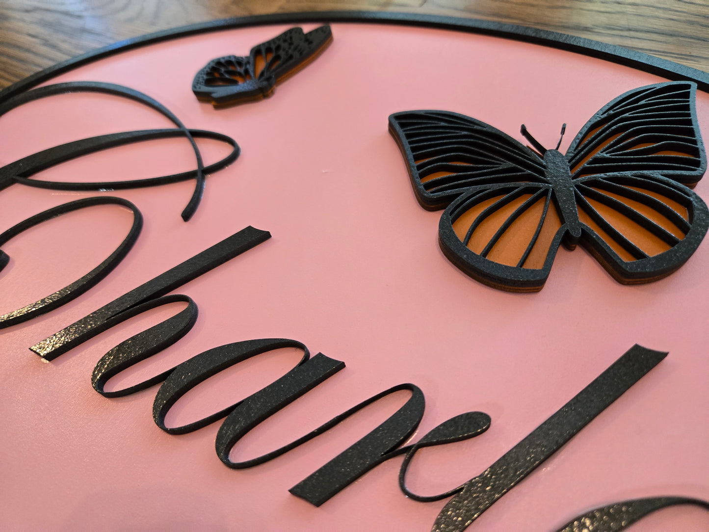 Butterfly Name Sign